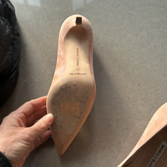 Manolo pale pink heels 37 - Picture 5 of 8